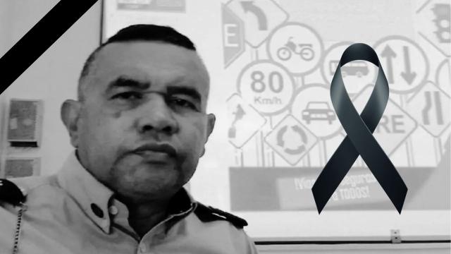 Ricardo Chacón el agente de tránsito con 20 años de trayectoria que falleció