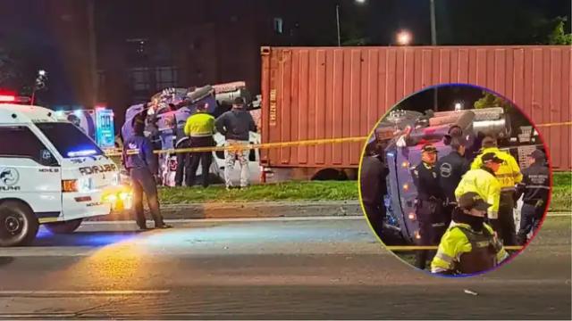 Ladrones robaron una tractomula y en plena huida generaron aparatoso accidente