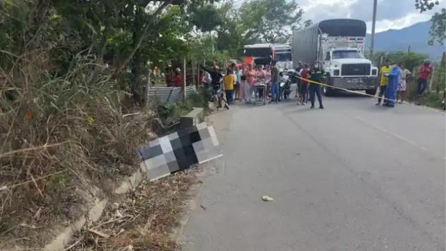 Hombre murió arrollado por camioneta fantasma en la vía Girón-Zapatoca