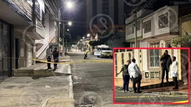 Nemesio, la víctima del segundo sicariato en Bucaramanga, un vehículo particular involucrado.
