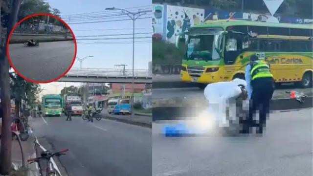 Identificado motociclista que se accidentó en Piedecuesta, se investigan las causas