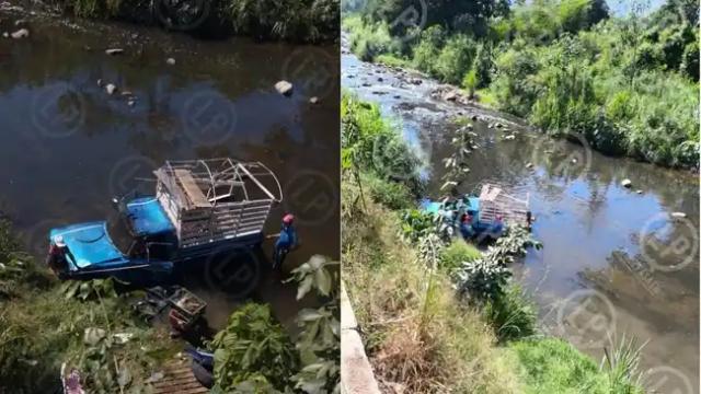 Fatal accidente en Girón cobró la vida de Yari al caer la camioneta al río