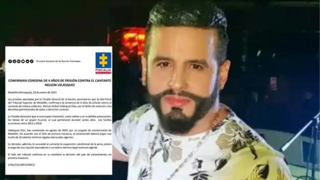 Nelson Velásquez pagará 4 años de cárcel por violación de derechos de autor