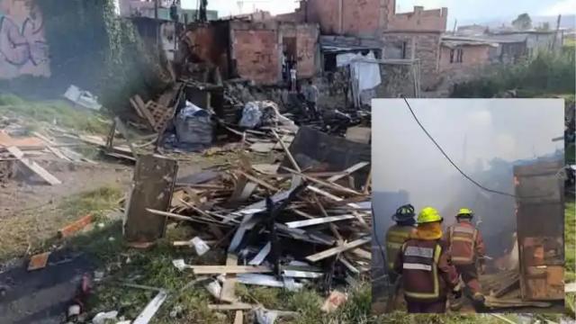 Un voraz incendio en cuestión de minutos cobró la vida de dos menores