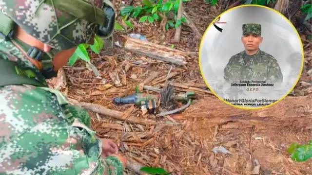 Soldado murió al pisar una mina antipersonas en Santa Rosa Sur de Bolivar