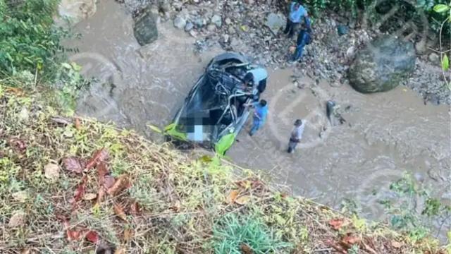 Don Jaime Pinto, la victima de accidente en la via San Alberto, su campero quedo destruido