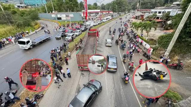 Se buscan familiares de  Jerson Yesid Suárez, el motociclista que murió en la autopista