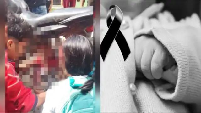Bebe de cinco meses murió cuando la cobija se enrredo en la cadena de la motocicleta en la que iba con sus padres