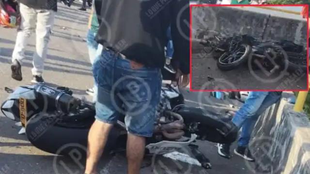 Dos muertos y una mujer herida dejo choque de dos motocicletas en la via a la hidroelectrica