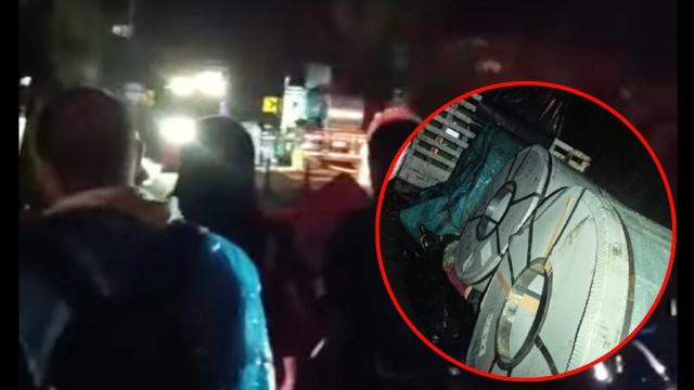 Cinco personas murieron tras caerles una bobina de acero encima, dos menores entre las víctimas