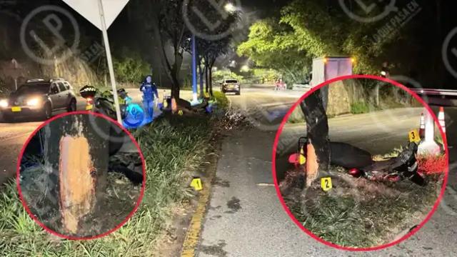 Leidy  murió al chocar contra un árbol cuando conducía una motocicleta en la autopista. Era psicóloga