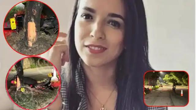 Psicóloga Leidy Quiroga murió al chocar su moto con un árbol en Floridablanca