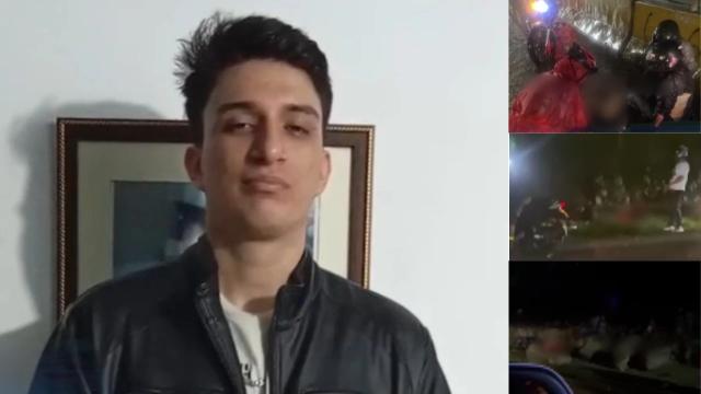 Familia denuncia accidente con patrulla que dejó grave a joven en Bucaramanga