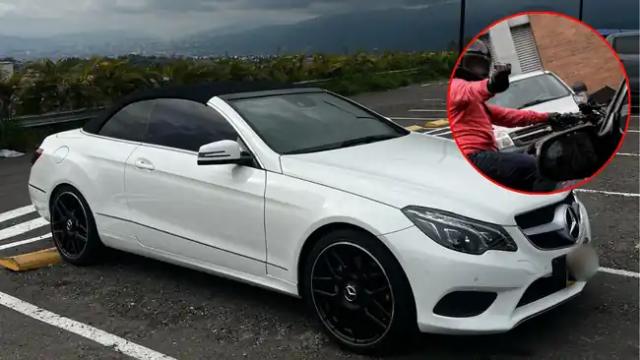 Video: Banda motorizada atraca a conductor de Mercedes en Bucaramanga