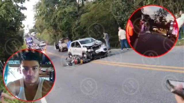 Identifican a motociclista que perdió la vida tras fuerte colisión en Oiba, Santander