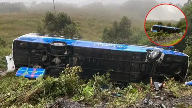 Bus de Copetrán se volcó y dejó 7 heridos en la vía Tunja – Bucaramanga
