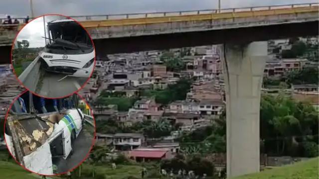 9 muertos y varios heridos: Bus con universitarios se precipitó desde un puente