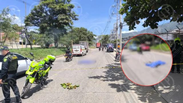 Mujer murió en vía pública en Chimitá, bajo el sofocante sol del mediodía