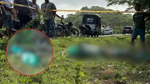 Terror: Aparece cadáver maniatado y envuelto en sacos a un costado de un camino