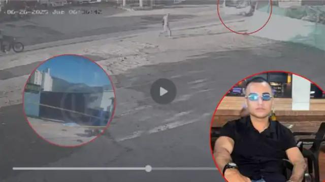 Diego el motociclista que murió tras chocar con un bus. Todo quedó en video