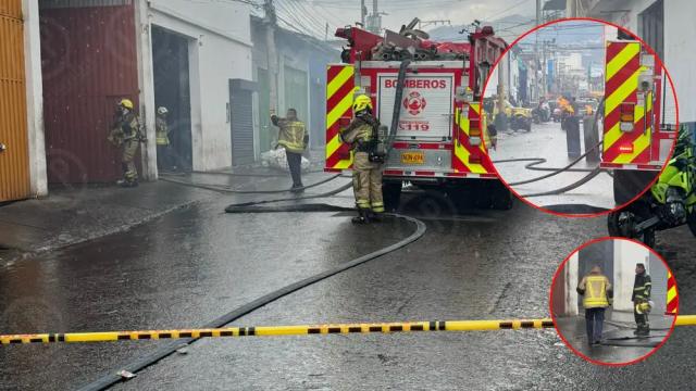 Feroz incendio arrasó bodega de encomiendas y dejó varios heridos