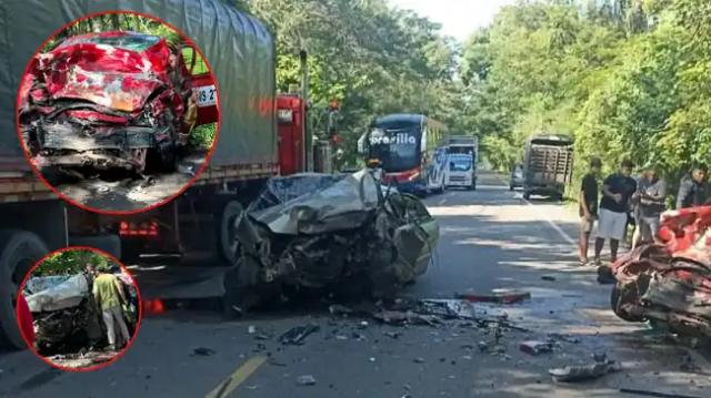 Tragedia: Cuatro muertos y varios heridos tras brutal accidente en carretera