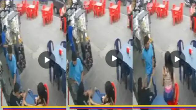 Atraco a mano armada en local de comidas quedó registrado en video