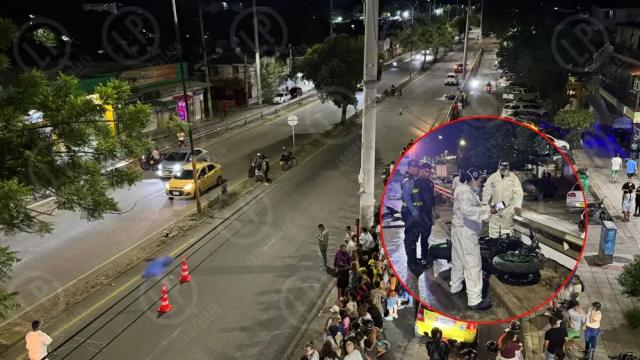 Henry intentó cruzar la v¡a y murió al ser embestido por una moto de alto cilindraje en Girón
