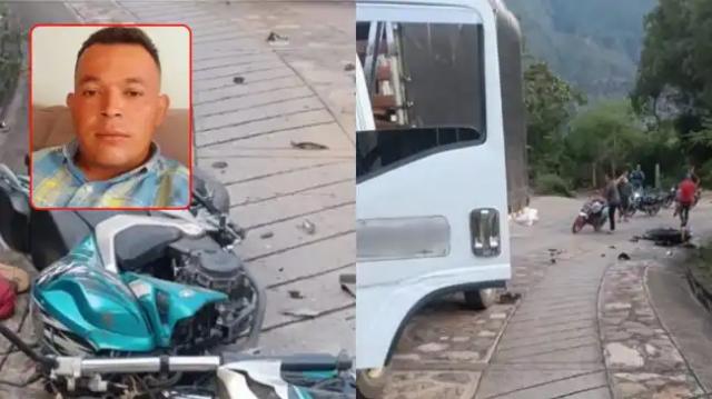 Joven agricultor murió tras violento choque con camión turbo