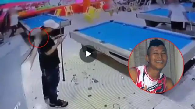 Video: Asesinan a hombre con detención domiciliaria dentro de billar
