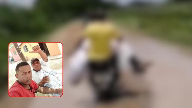 Video: Cuerpos de hombres asesinados tuvieron que ser trasladados en moto