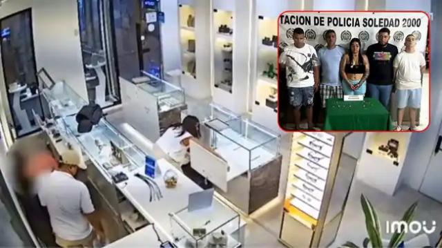 Video: Banda  desató pánico y se llevó botín millonario de una joyería