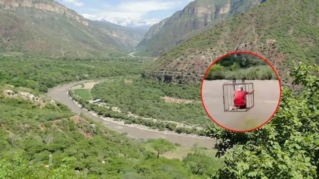 Adulto mayor desaparecido en el río Chicamocha tras caer de una tarabita en Jordán