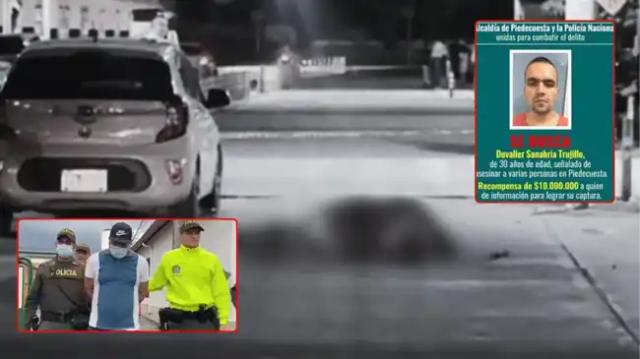 Uno de los más buscados de Santander fue asesinado frente a su familia