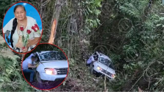 Mujer murió luego de que camioneta en la viajaba cayera a un abismo