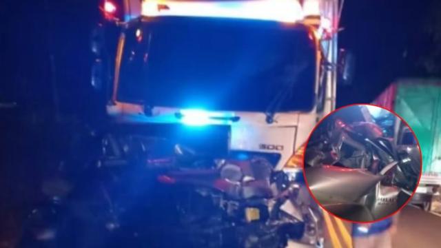 Video: Pareja murió en trágico choque de tres vehículos en Santander