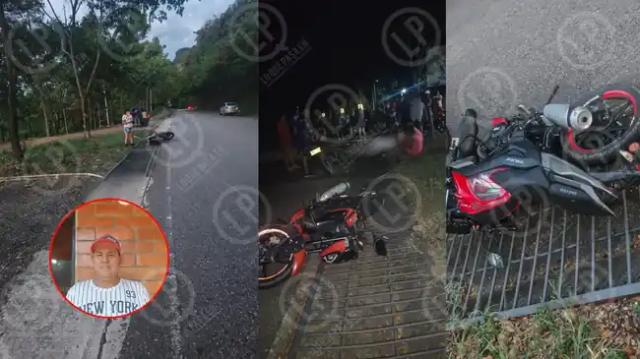 Accidente en la vía San Vicente – La Fortuna dejó un motociclista muerto en el sector Cajasan