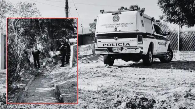 Hallan cadáver dentro de un costal frente a un colegio