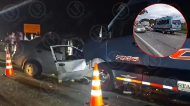 Tres muertos y nueve heridos dejó choque en la vía La Lizama - San Alberto