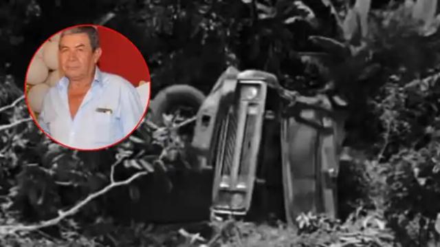 Don Alcides murió al caer con su volqueta por un abismo de 50 metros