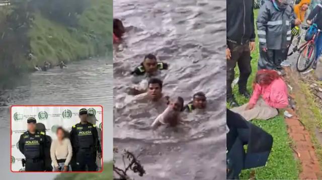 Policía rescató a bebé arrojada al río. Su madre fue enviada a prisión