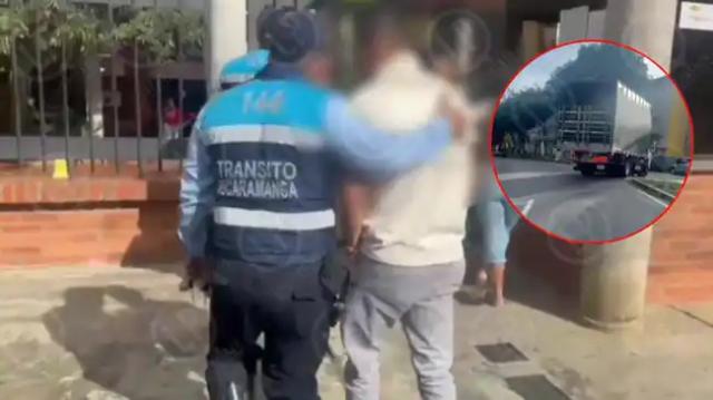 Video: Conductor ebrio arrolló a agente de tránsito en Bucaramanga y huyó.