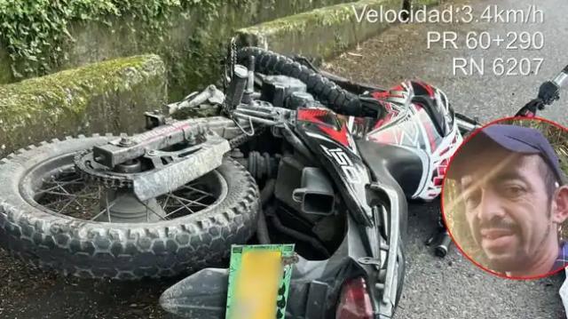 Motociclista murió tras chocar con tractocamión. El conductor trató de huir.