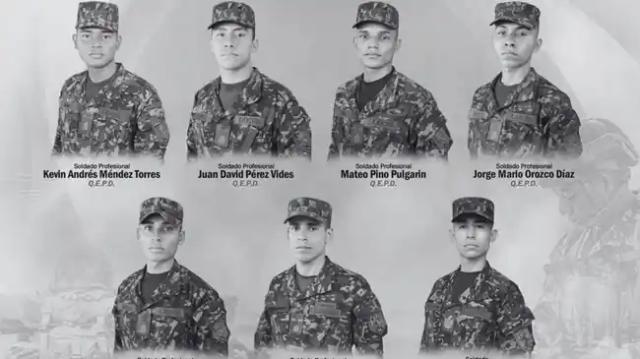 Llegan a Bucaramanga cuerpos de 7 soldados muertos en atentado del ELN