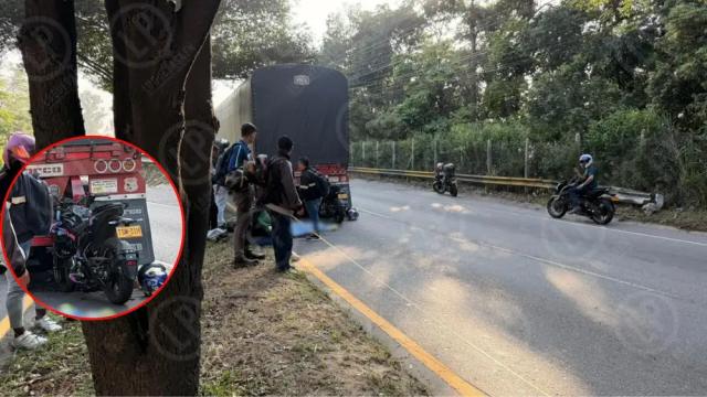 Fabio murió tras colisionar con tractomula varada en el anillo vial; dos mujeres están gravemente heridas