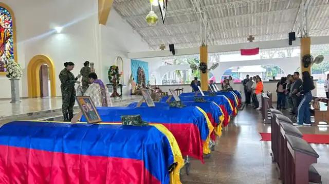 Bucaramanga despidió a 7 militares asesinados en ataque del ELN en Aguachica
