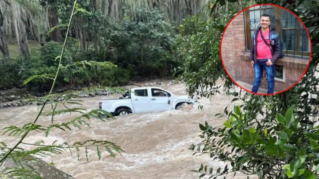 Conductor de camioneta fue encontrado sin vida al caer al río Suratá tras varias horas de busqueda