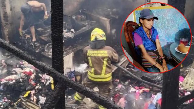 Familiares piden a Medicina Legal la entrega del cuerpo de mujer fallecida en incendio ocurrido en Zarabanda