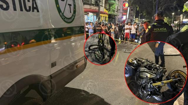 Hermes Fonseca el ciclista que murió tras ser arrollado por un motocicleta cuando subía la calle 45