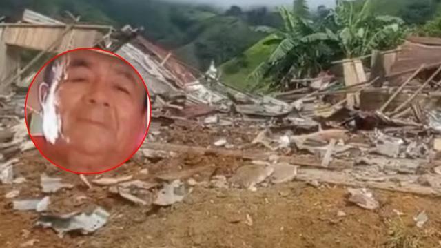 Un líder comunitario murió tras una violenta explosión en la vivienda donde se encontraba.